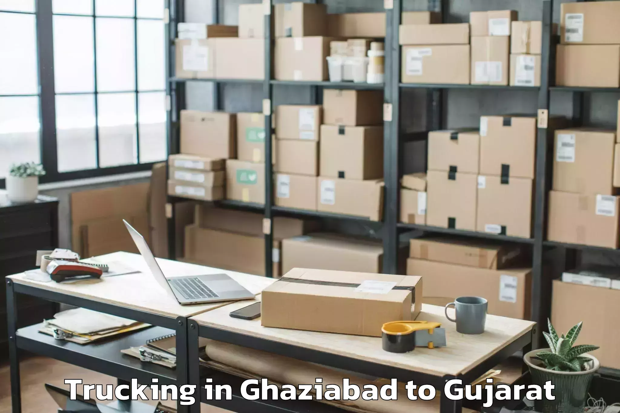 Top Ghaziabad to Gandevi Trucking Available